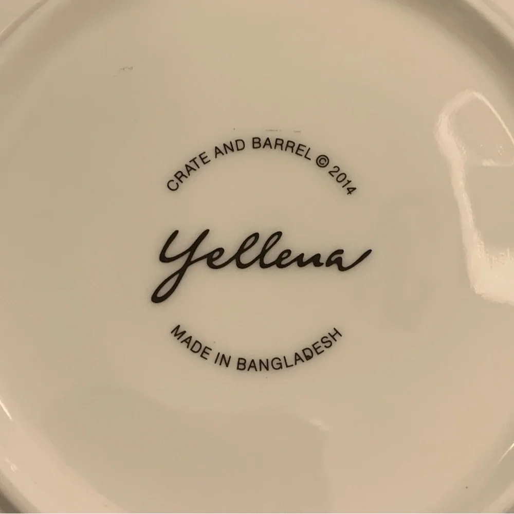 Crate & Barrel YELLENA 2014 Limited Edition Blue Saucer ONLY Teacup Replacement